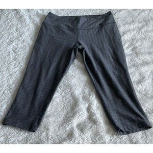 NIKE Dri-Fit Crop Leggings Ten Less Plastic Bottles One Legend Womens Size Large